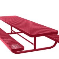 8' Children's Picnic Table | Free Standing | Expanded Metal Design
