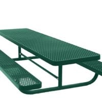 8' Children's Picnic Table | Free Standing | Perforated Metal Design