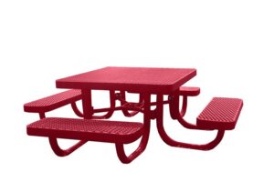 3' Square Kids Free Standing Picnic Table | Expanded Metal