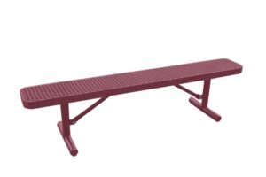 6' Free Standing Champion Park Bench | Expanded Metal
