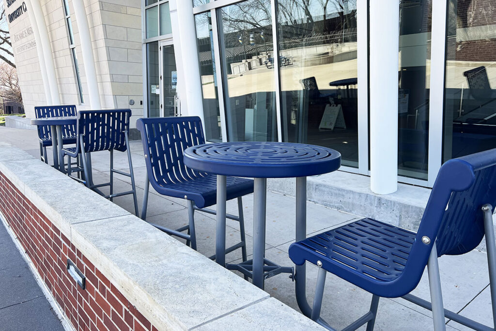 Bar table and chairs