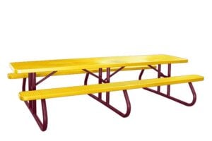 10' Free Standing Picnic Table | Expanded Metal