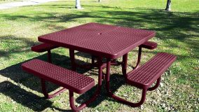 square picnic tables