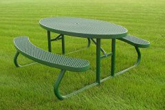 oval picnic tables