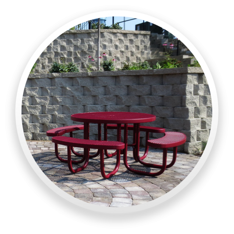 Round Picnic Tables Commercial Grade 20 Year Warranty USA Made