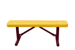 4' Free Standing Champion Park Bench | Expanded Metal