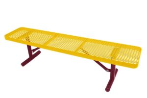 4' Free Standing Supreme Park Bench | Expanded Metal