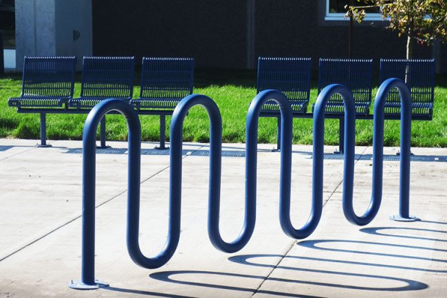 5 loop bike rack