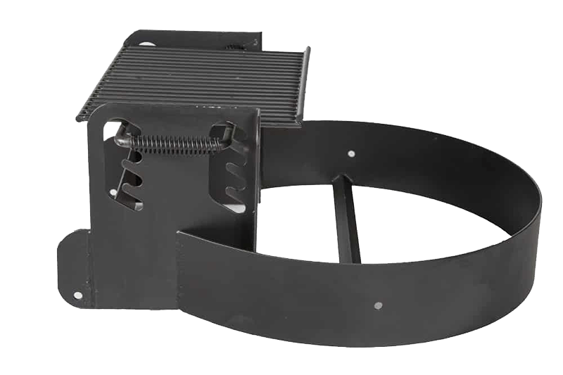 Commercial Fire Rings w/ Adjustable Cooking Grate Tilt Back Anchor