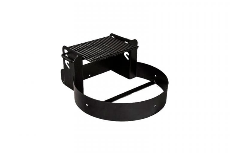 Commercial Fire Rings w/ Adjustable Cooking Grate Tilt Back Anchor