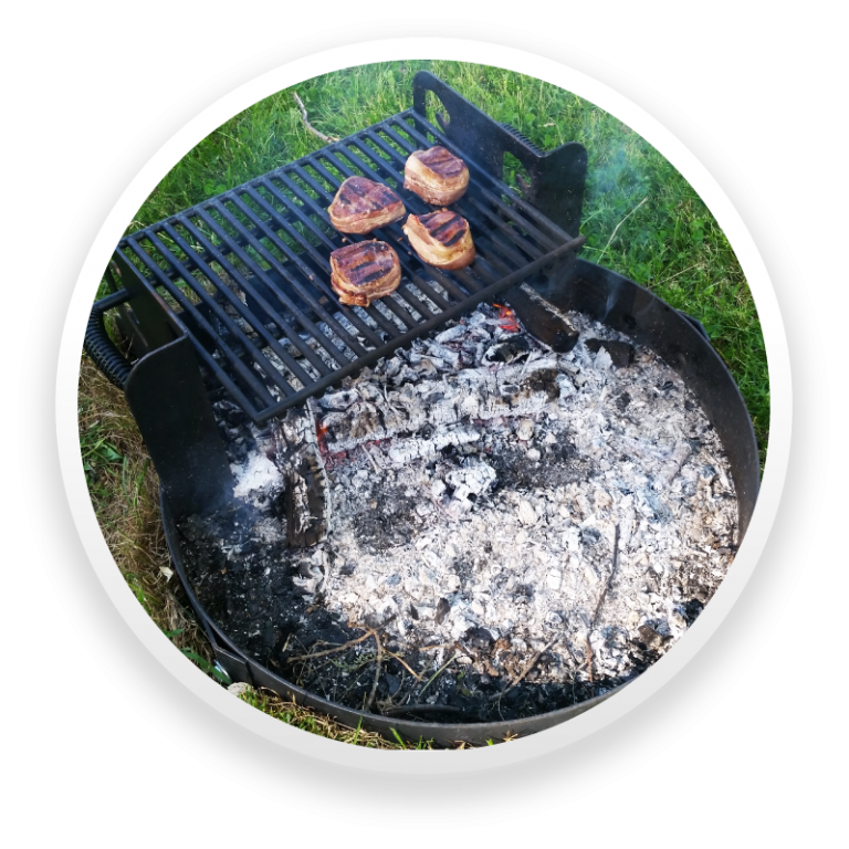 Commercial Fire Rings with Cooking Grate HeavyDuty ADA Compliant