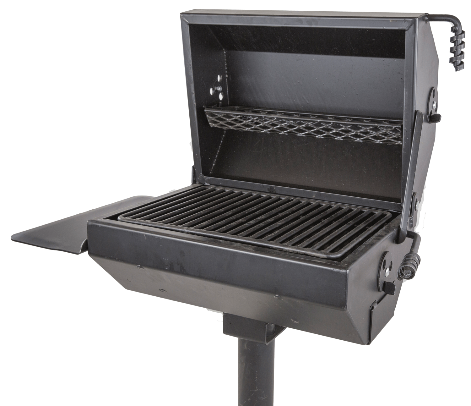Pedestal Charcoal Grill | Commercial Grade | Covered Grill