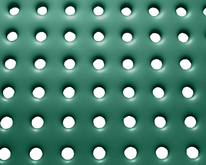 poly-vinyl coated perforated steel