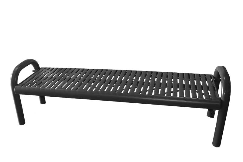 plastisol coated laser cut steel contour bench