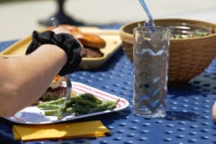 perforated steel surface