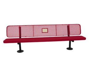 surface mount legs bolt the memory bench to concrete