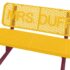 4' Free Standing Supreme Custom Park Bench with Backrest | Expanded Metal