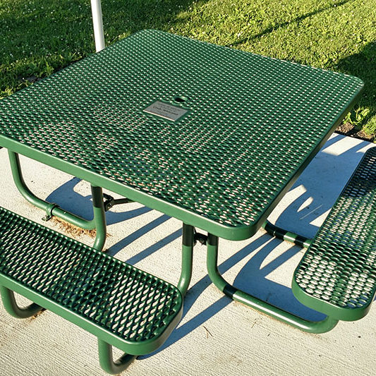 memorial picnic table
