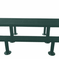 8' ADA Accessible Picnic Table | Surface Mount Multi Pedestal | Expanded Metal Design