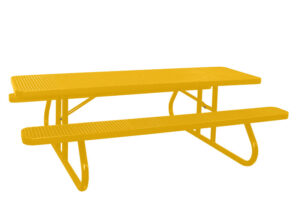 8' Free Standing Picnic Table | Expanded Metal