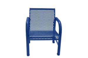 patio chair with expanded metal designed ergonomic seat