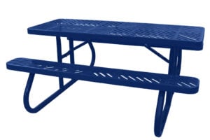 6' Picnic Table with Laser Cut Design | Free Standing
