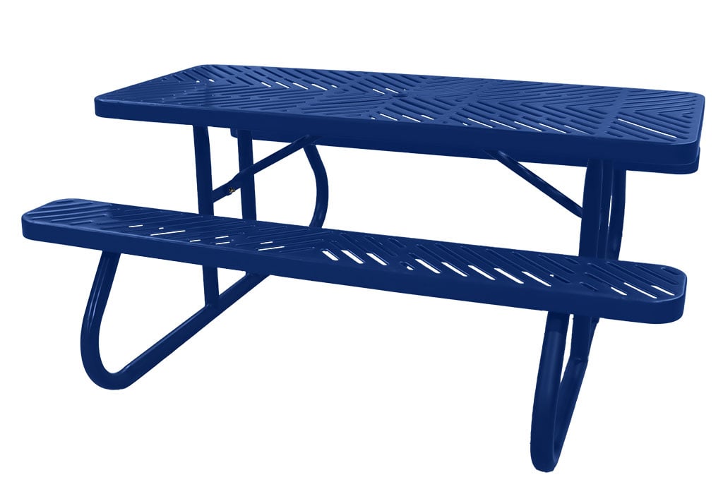 6' Picnic Table with Laser Cut Design | Free Standing