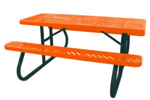 6' Free Standing Picnic Table | Laser Cut Steel