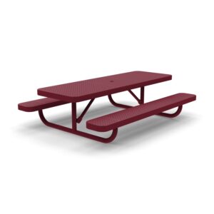6' Kids Free Standing Memorial Picnic Table | Perforated Steel