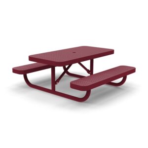 4' Kids Free Standing Picnic Table | Perforated Steel