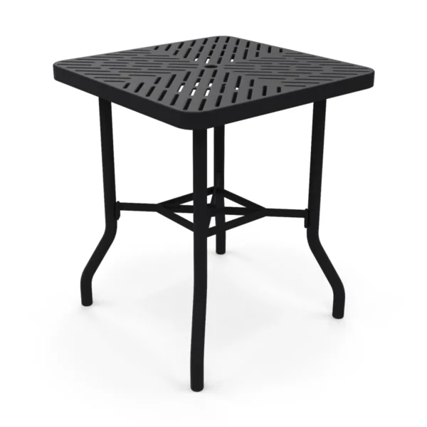 Square Bar Height Table — black