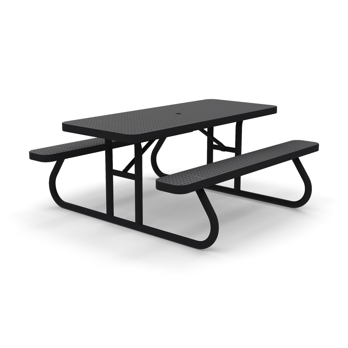 6' Free Standing Picnic Table | Perforated Steel