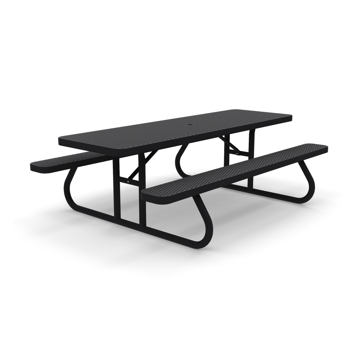 8' Free Standing Picnic Table | Expanded Metal