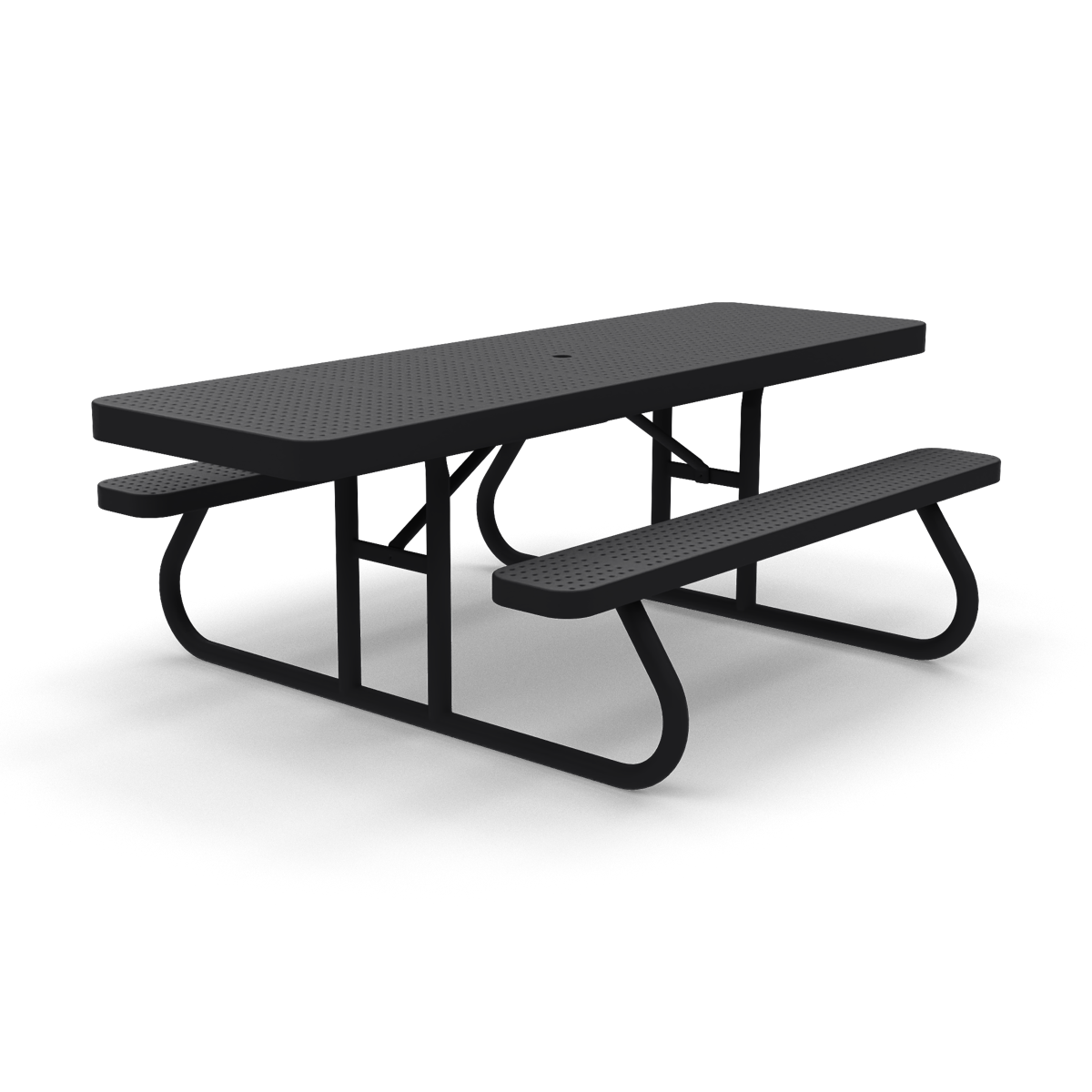 8' ADA Free Standing Picnic Table | Perforated Steel