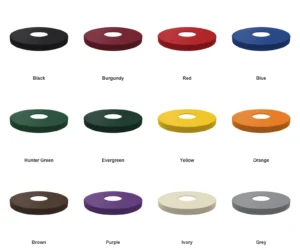 Flat Trash Receptacle Lid | 22 and 32 Gallon | 8″ Opening — Color Options