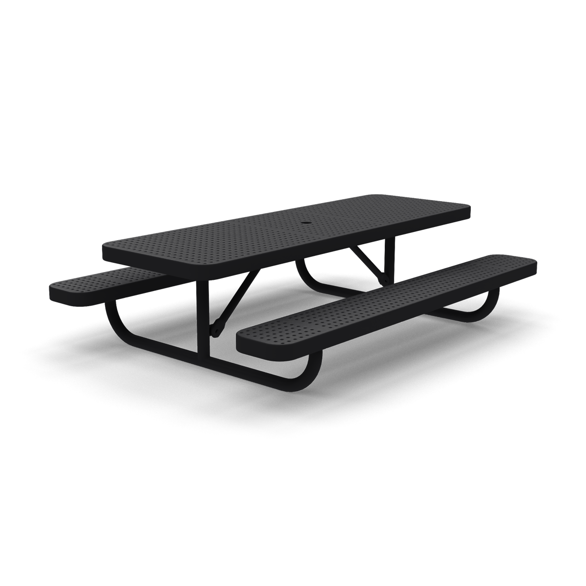 6' Kids Free Standing Memorial Picnic Table | Perforated Steel