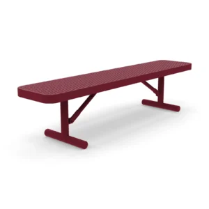6' Free Standing Supreme Park Bench | Expanded Metal