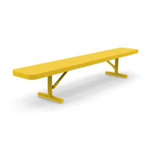 8' Free Standing Supreme Park Bench | Expanded Metal